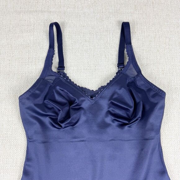 Ruby Ribbon Sheer Full Support Cami Size 34 Purple Sliming Shapewear Tank 3012 - Picture 3 of 13